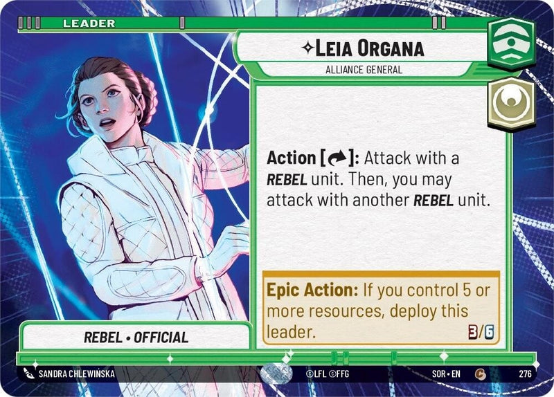 Image for Leia Organa - Alliance General (Hyperspace) [Spark of Rebellion]