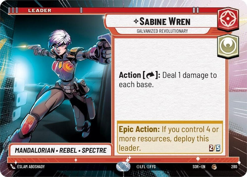 Image for Sabine Wren - Galvanized Revolutionary (Hyperspace) [Spark of Rebellion]
