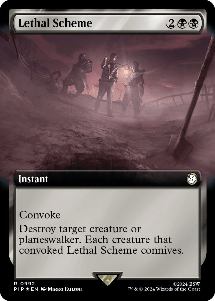 Lethal Scheme Extended Art Surge Foil (992) [PIP]
