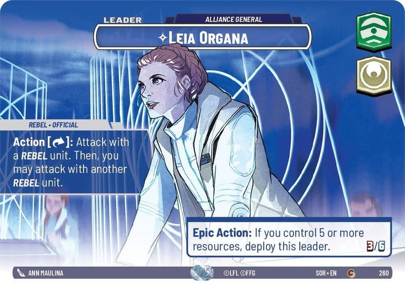 Image for Leia Organa - Alliance General (Showcase) [Spark of Rebellion]