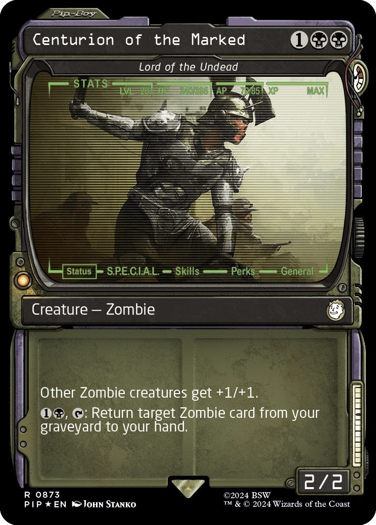 Centurion of the Marked Lord of the Undead Showcase Surge Foil (873) [PIP]