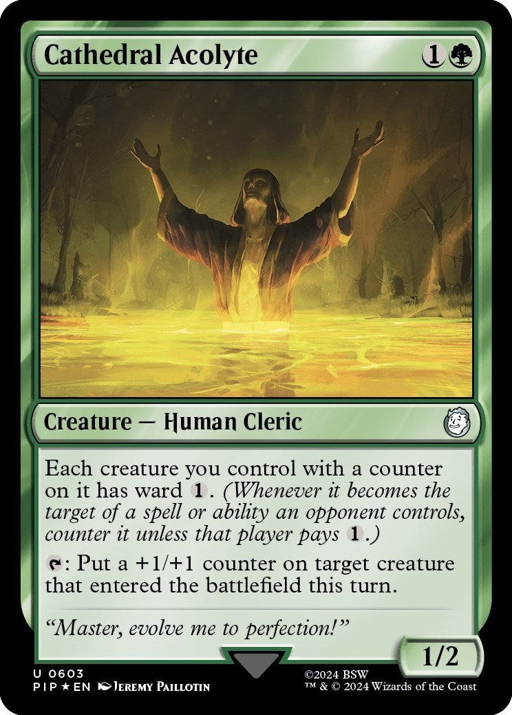 Cathedral Acolyte Surge Foil (603) [PIP]