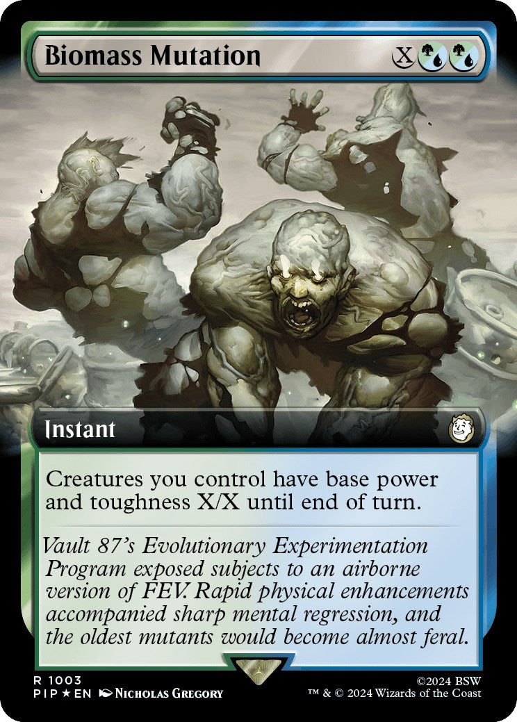 Biomass Mutation Extended Art Surge Foil (1003) [PIP]