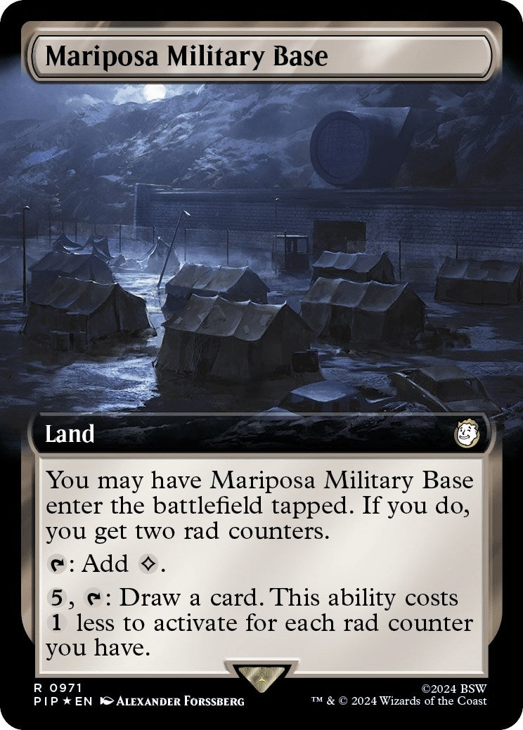 Mariposa Military Base Extended Art Surge Foil (971) [PIP]