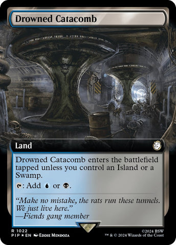 Drowned Catacomb Extended Art Surge Foil (1022) [PIP]