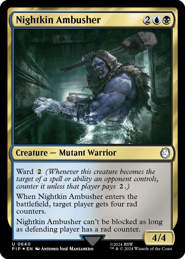 Nightkin Ambusher Surge Foil (640) [PIP]
