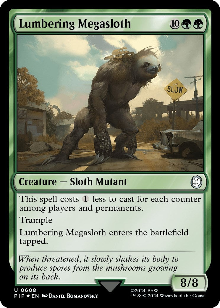 Lumbering Megasloth Surge Foil (608) [PIP]