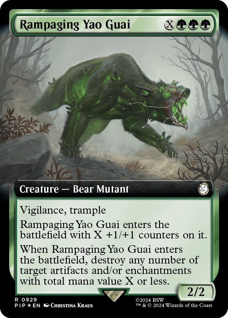 Rampaging Yao Guai Extended Art Surge Foil (929) [PIP]