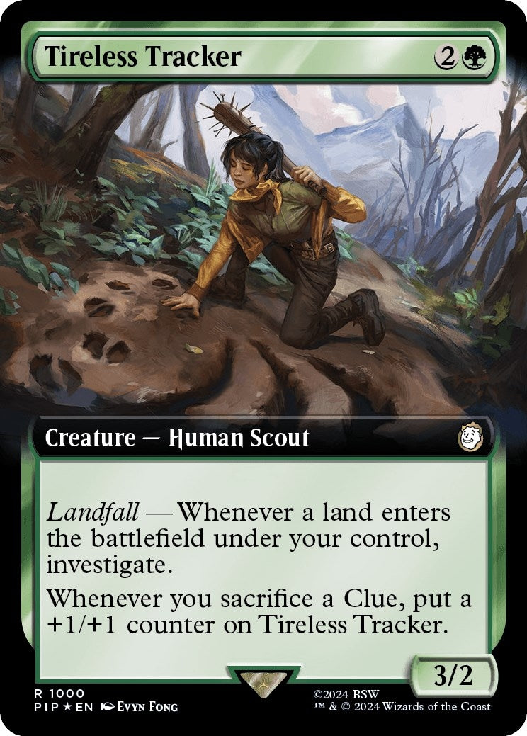 Tireless Tracker Extended Art Surge Foil (1000) [PIP]