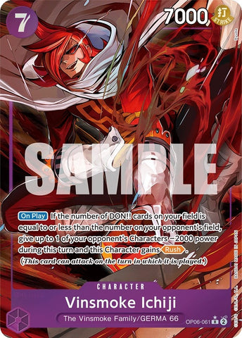 Vinsmoke Ichiji 061 Alternate Art (OP06-061) [OP06]