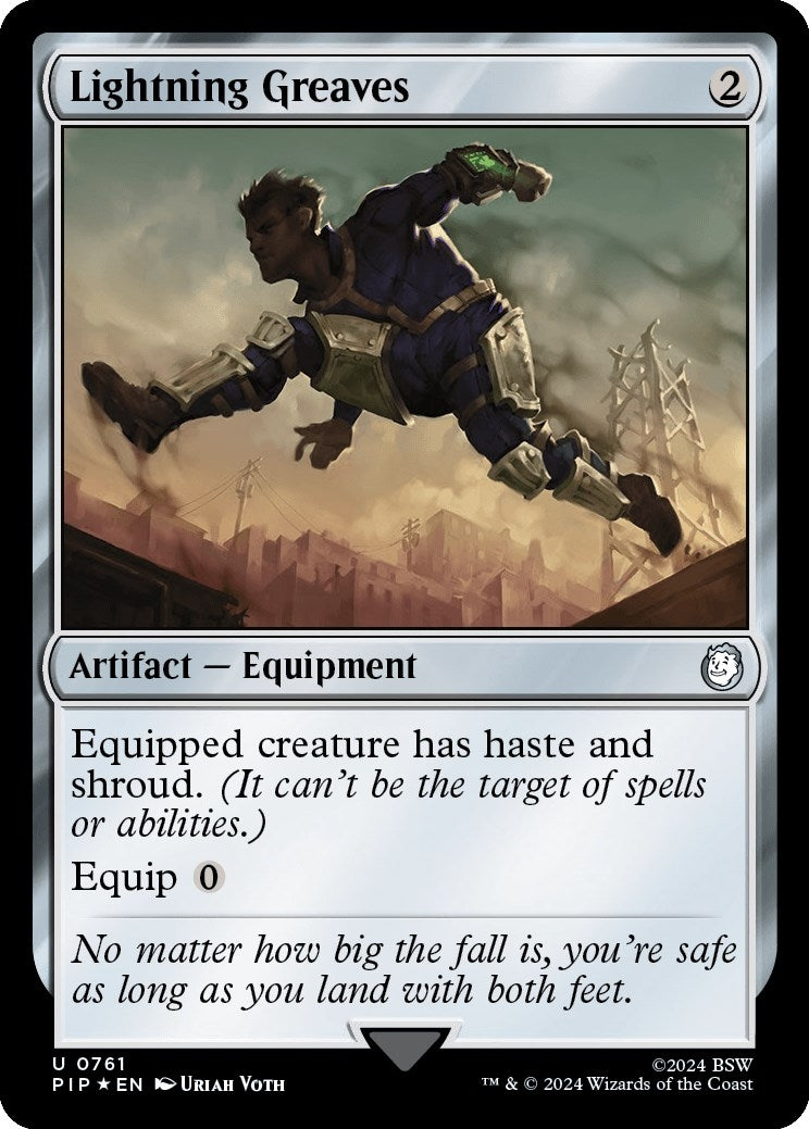 Lightning Greaves Surge Foil (761) [PIP]