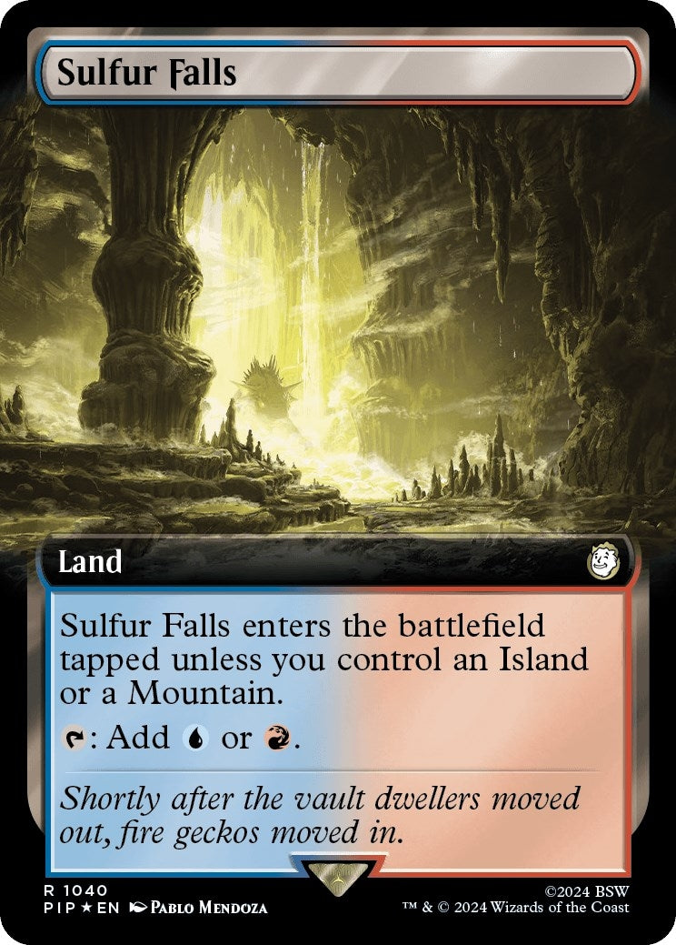 Sulfur Falls Extended Art Surge Foil (1040) [PIP]
