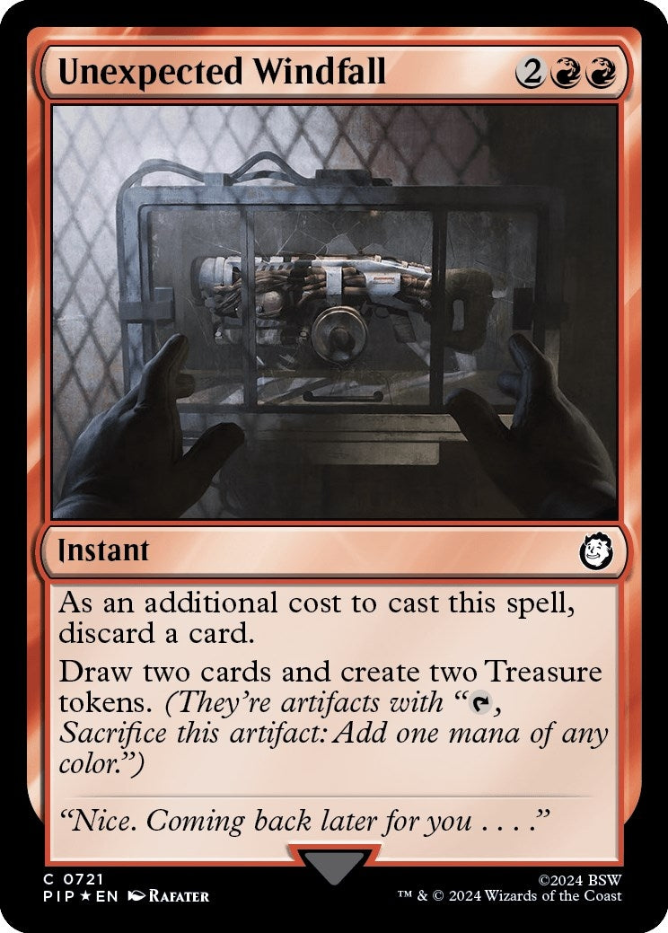 Unexpected Windfall Surge Foil (721) [PIP]