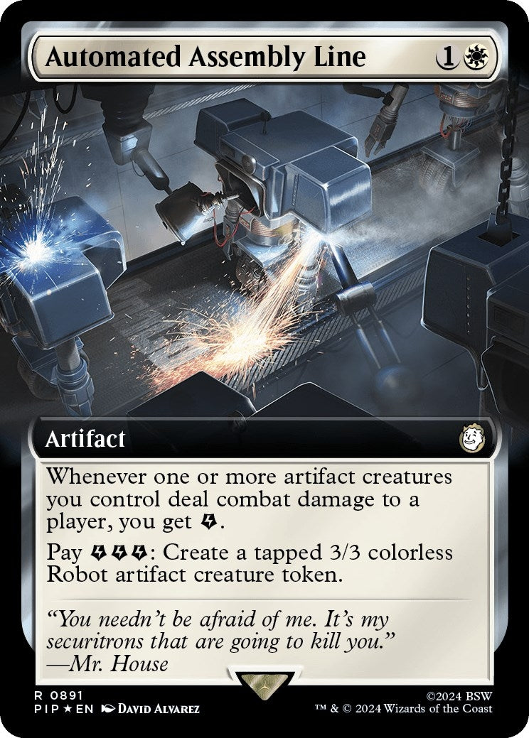 Automated Assembly Line Extended Art Surge Foil (891) [PIP]