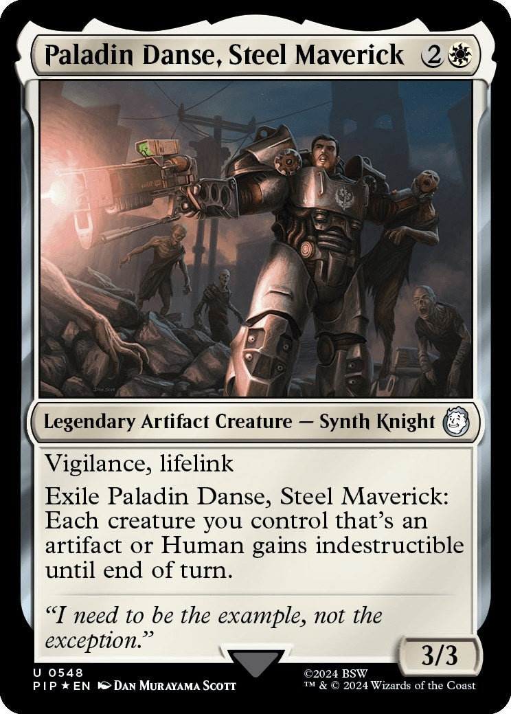 Paladin Danse Steel Maverick Surge Foil (548) [PIP]
