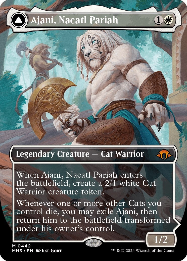 Ajani Nacatl Pariah Borderless (442) [MH3]