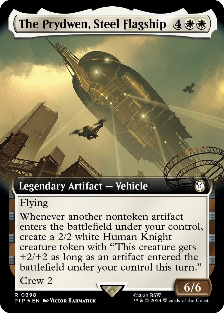The Prydwen Steel Flagship Extended Art Surge Foil (898) [PIP]