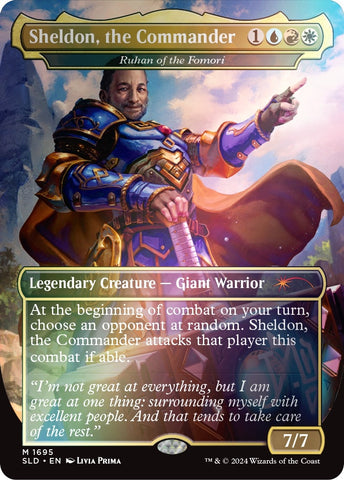Sheldon the Commander Ruhan of the Fomori Rainbow Foil (1695) [SLD]