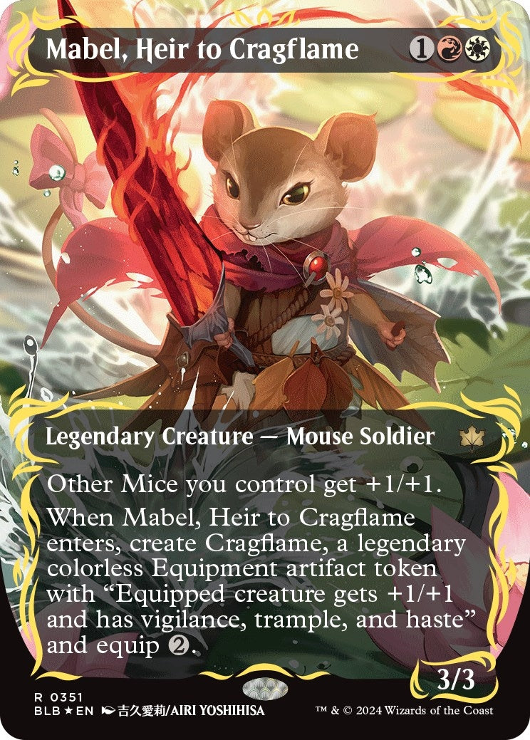Mabel Heir to Cragflame Borderless Raised Foil (351) [BLB]