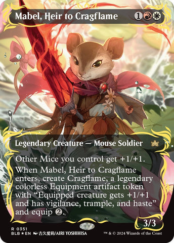 Mabel Heir to Cragflame Borderless Raised Foil (351) [BLB]