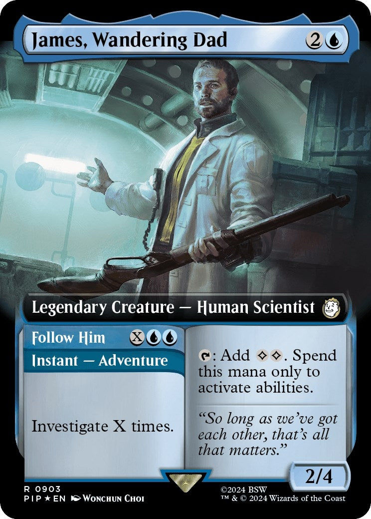 James Wandering Dad Extended Art Surge Foil (903) [PIP]