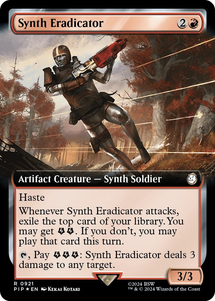 Synth Eradicator Extended Art Surge Foil (921) [PIP]