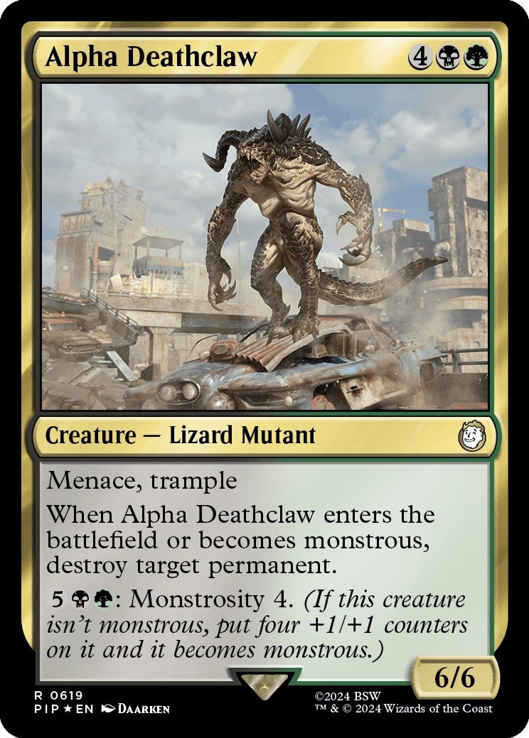 Alpha Deathclaw Surge Foil (619) [PIP]
