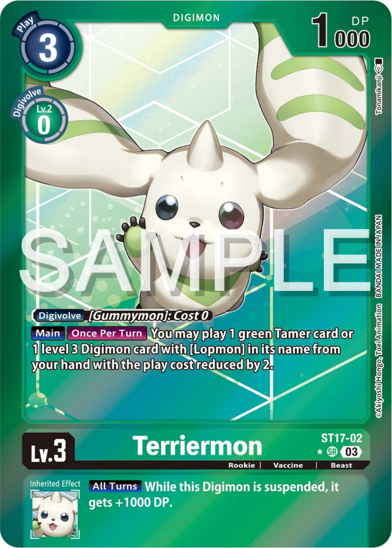 Image for Terriermon (Advanced Deck Set Double Typhoon Secret Pack) [Starter Deck 17: Double Typhoon Advanced Deck Set]