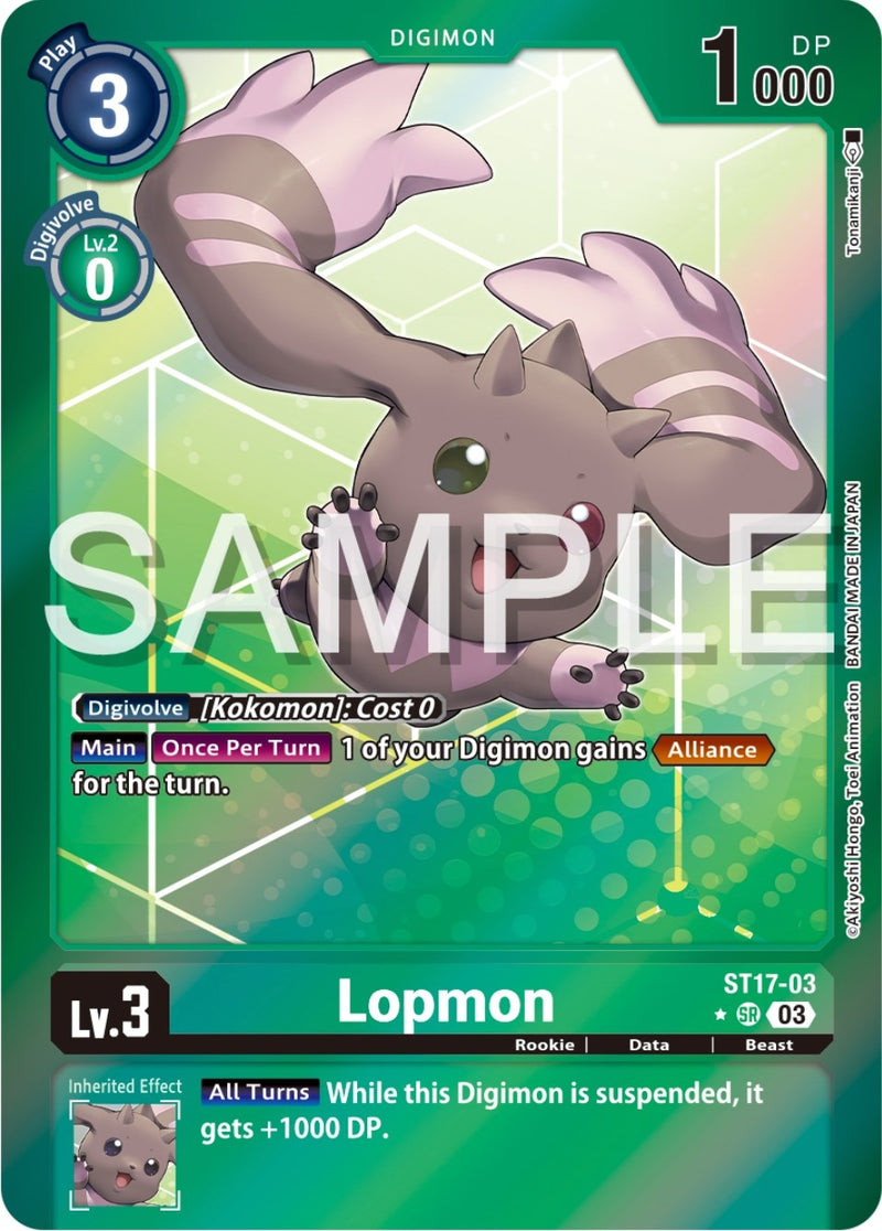 Image for Lopmon (Advanced Deck Set Double Typhoon Secret Pack) [Starter Deck 17: Double Typhoon Advanced Deck Set]