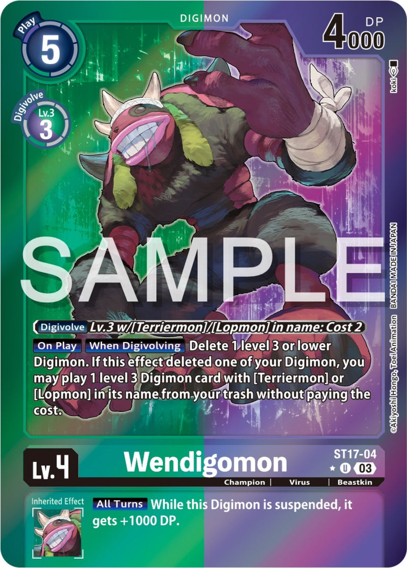 Image for Wendigomon (Advanced Deck Set Double Typhoon Secret Pack) [Starter Deck 17: Double Typhoon Advanced Deck Set]