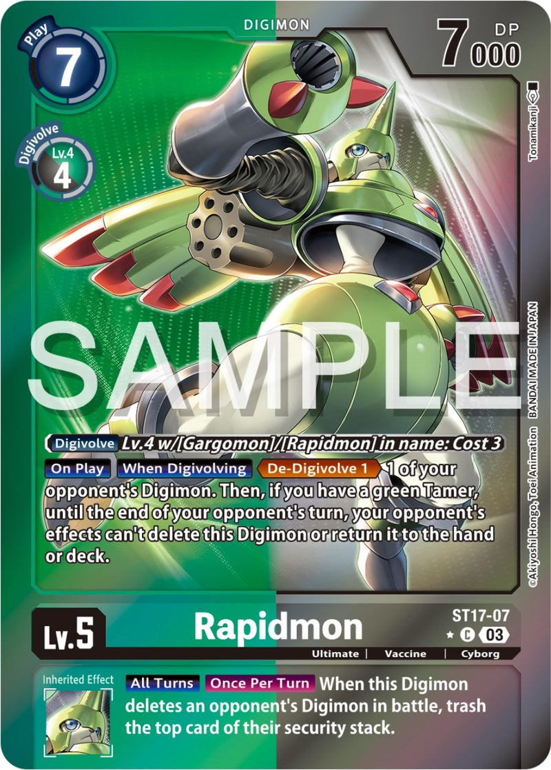 Image for Rapidmon - ST17-07 (Advanced Deck Set Double Typhoon Secret Pack) [Starter Deck 17: Double Typhoon Advanced Deck Set]