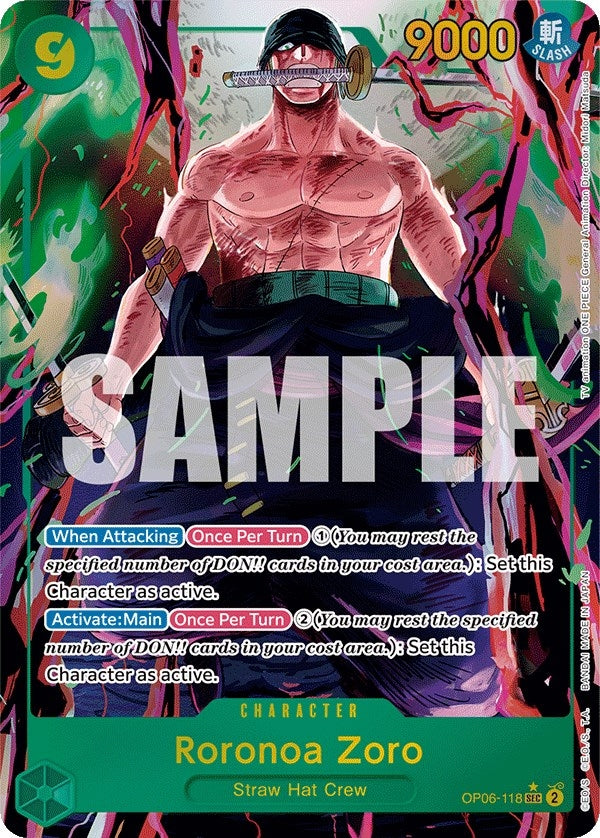 Roronoa Zoro Alternate Art (OP06-118) [OP06]