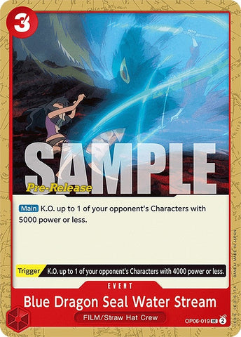 Blue Dragon Seal Water Stream (OP06-019) [OP06 PRE]