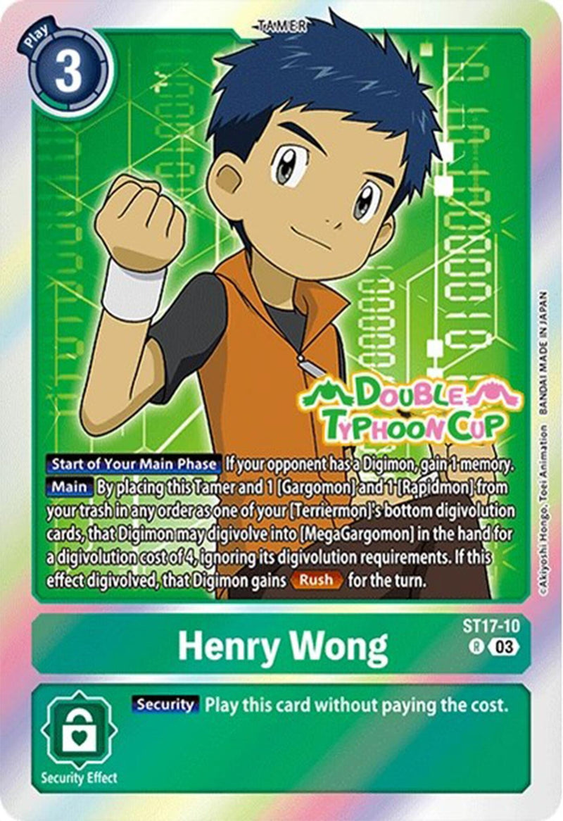 Image for Henry Wong [Starter Deck 17: Double Typhoon Advanced Deck Set Pre-Release Cards]