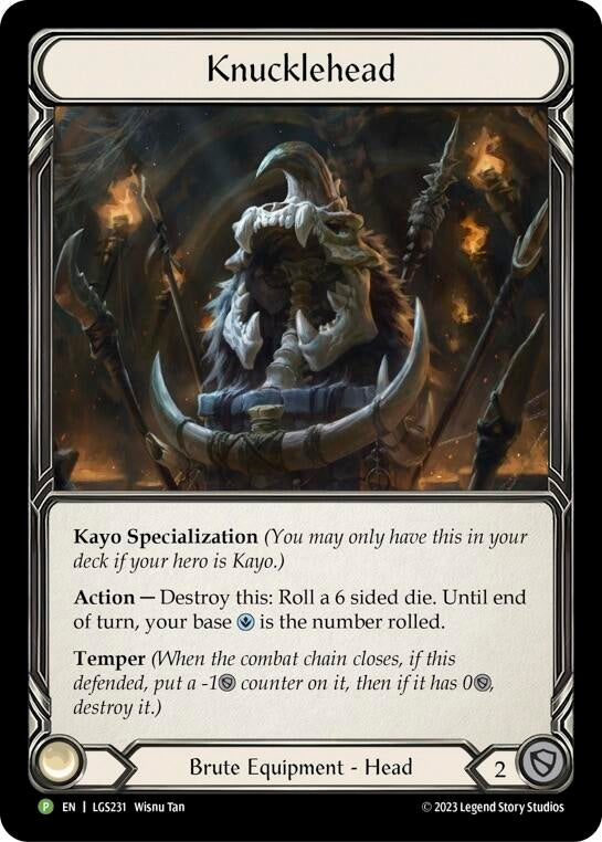 Image for Knucklehead - LGS231 [Flesh and Blood: Promo Cards]