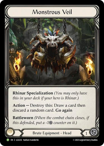 Image for Monstrous Veil - LGS232 [Flesh and Blood: Promo Cards]
