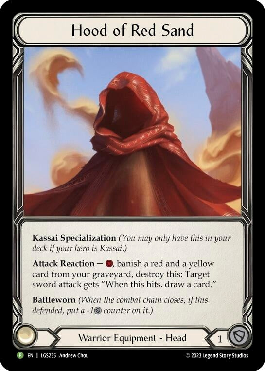 Image for Hood of Red Sand - LGS235 [Flesh and Blood: Promo Cards]