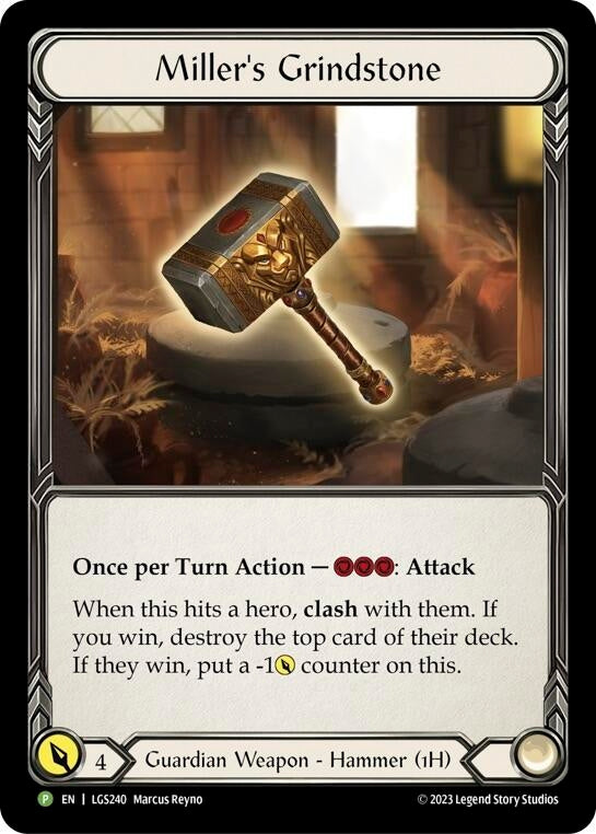 Image for Miller's Grindstone - LGS240 [Flesh and Blood: Promo Cards]