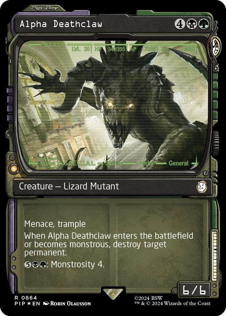Alpha Deathclaw Showcase Surge Foil (864) [PIP]