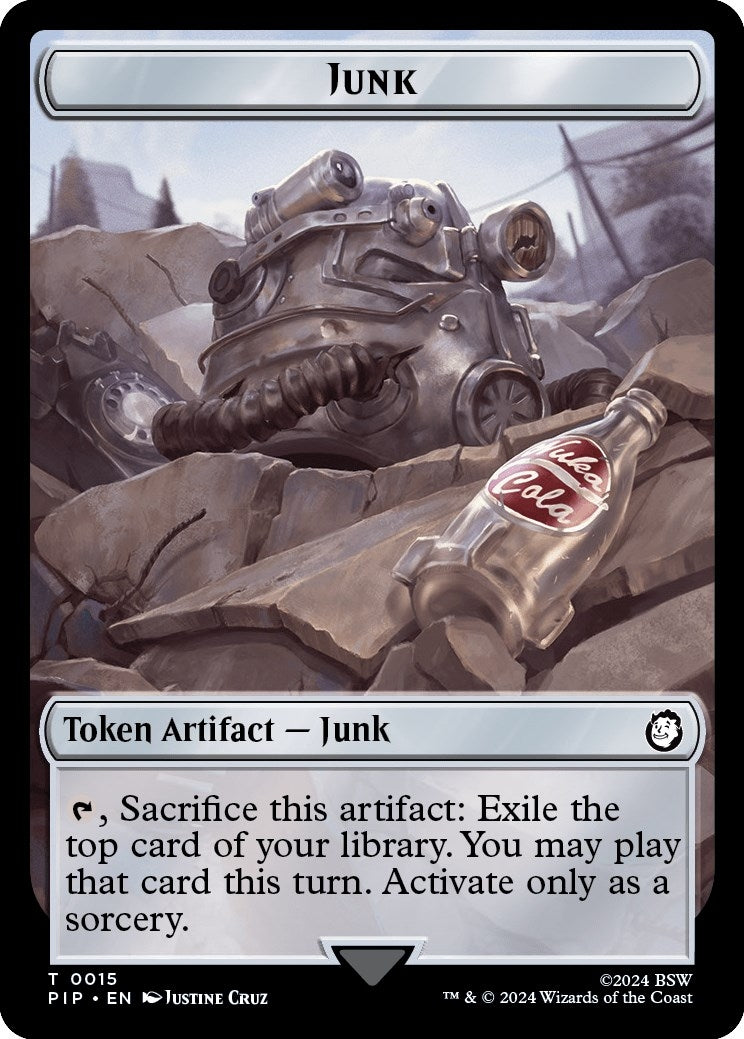 Junk Thopter Double Sided Token (15 // 17) [PIP]