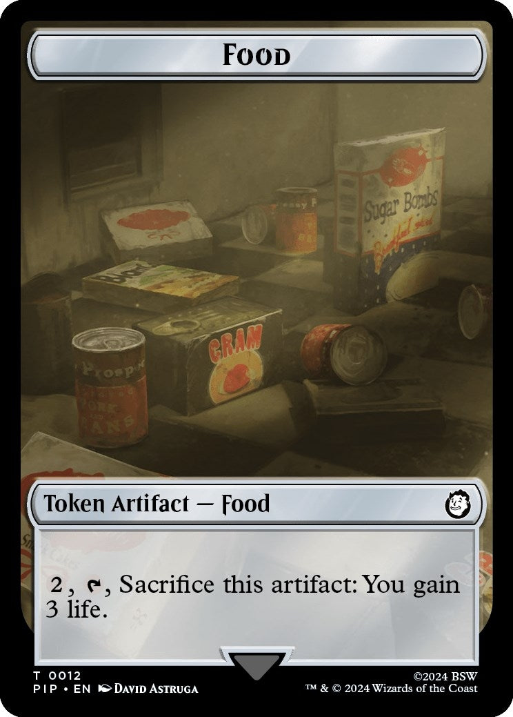 Food 0012 Thopter Double Sided Token (12 // 17) [PIP]