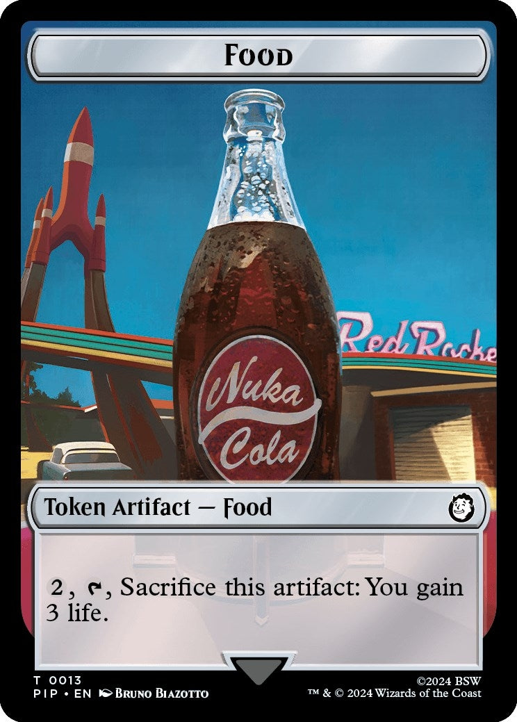 Food 0013 Wasteland Survival Guide Double Sided Token (13 // 20) [PIP]