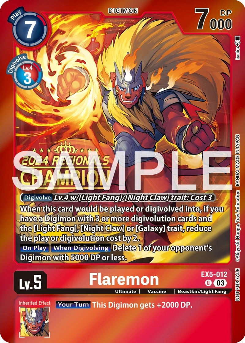 Image for Flaremon (2024 Regionals Champion) [Animal Colosseum]