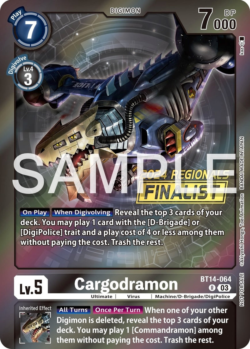 Image for Cargodramon (2024 Regionals Finalist) [Blast Ace]