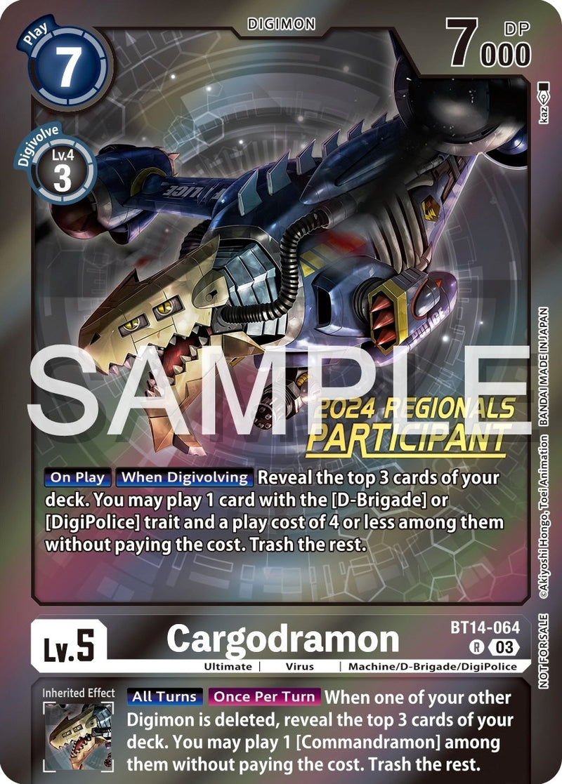 Image for Cargodramon (2024 Regionals Participant) [Blast Ace]