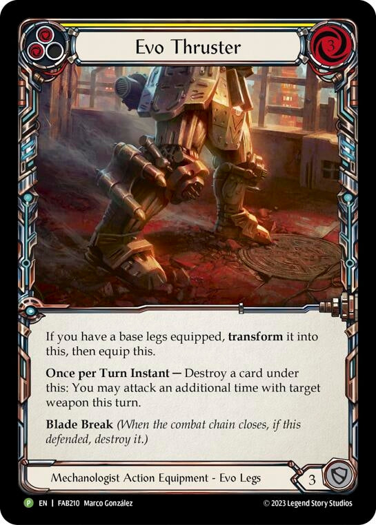 Image for Evo Thruster - FAB210 [Flesh and Blood: Promo Cards]