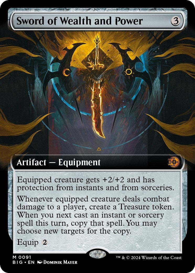 Sword of Wealth and Power (Extended Art) [Outlaws of Thunder Junction: The Big Score]