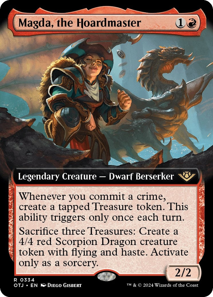 Magda the Hoardmaster Extended Art (334) [OTJ]