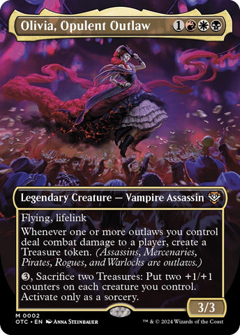 Olivia, Opulent Outlaw (Borderless) [Outlaws of Thunder Junction Commander]