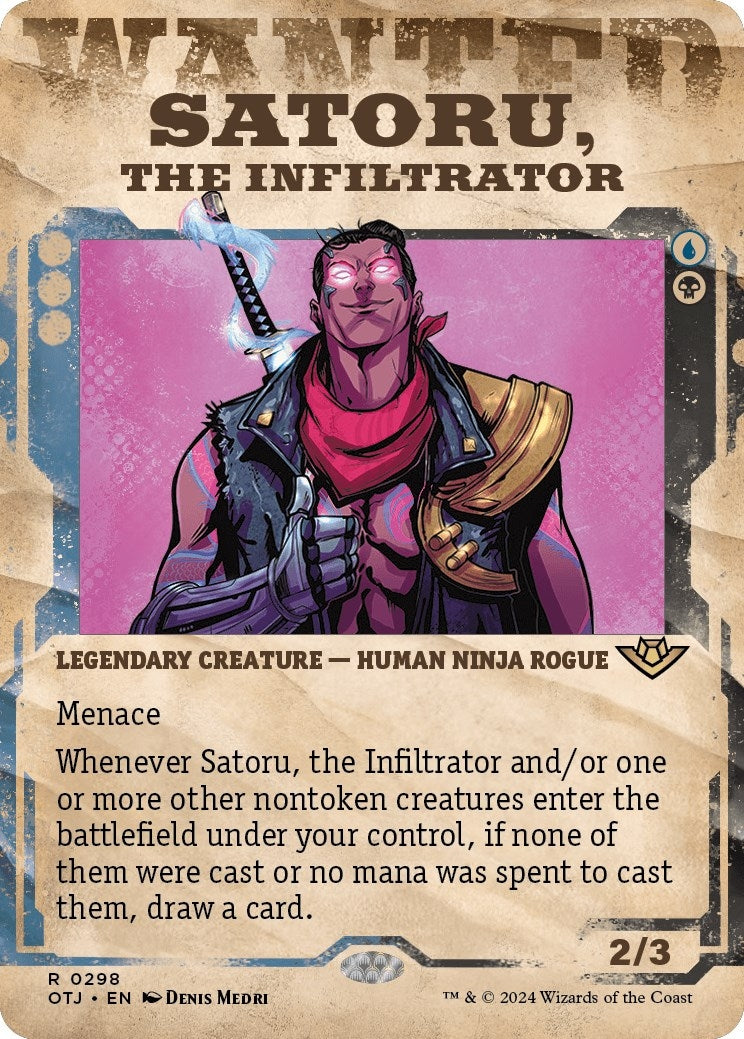 Satoru the Infiltrator Showcase (298) [OTJ]